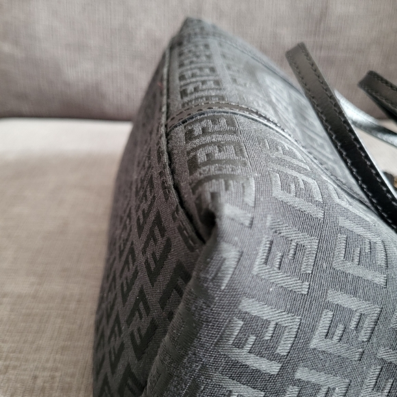 * SOLD on Marketplace* - Fendi Black Zucchino Small Tote Bag - Picture 16 of 17